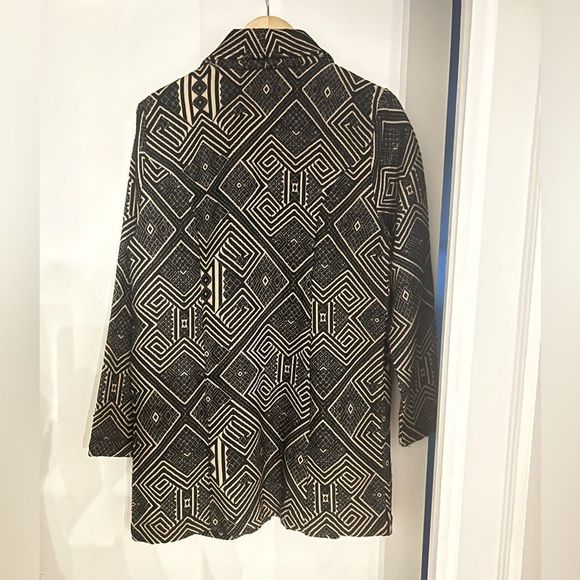 Territory Ahead Lightweight Black/Tan Patterned Jacket Size Medium - Picture 7 of 12